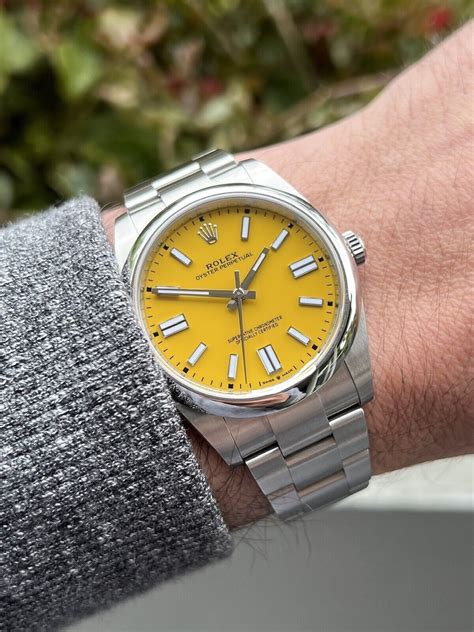 rolex op41 yellow|2020 rolex oyster perpetual 41.